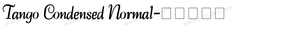 Tango Condensed Normal字体转换